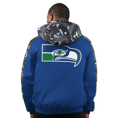 Seattle Seahawks Starter Thursday Night Gridiron Full-Zip Hoodie Jacket Royal - NFL