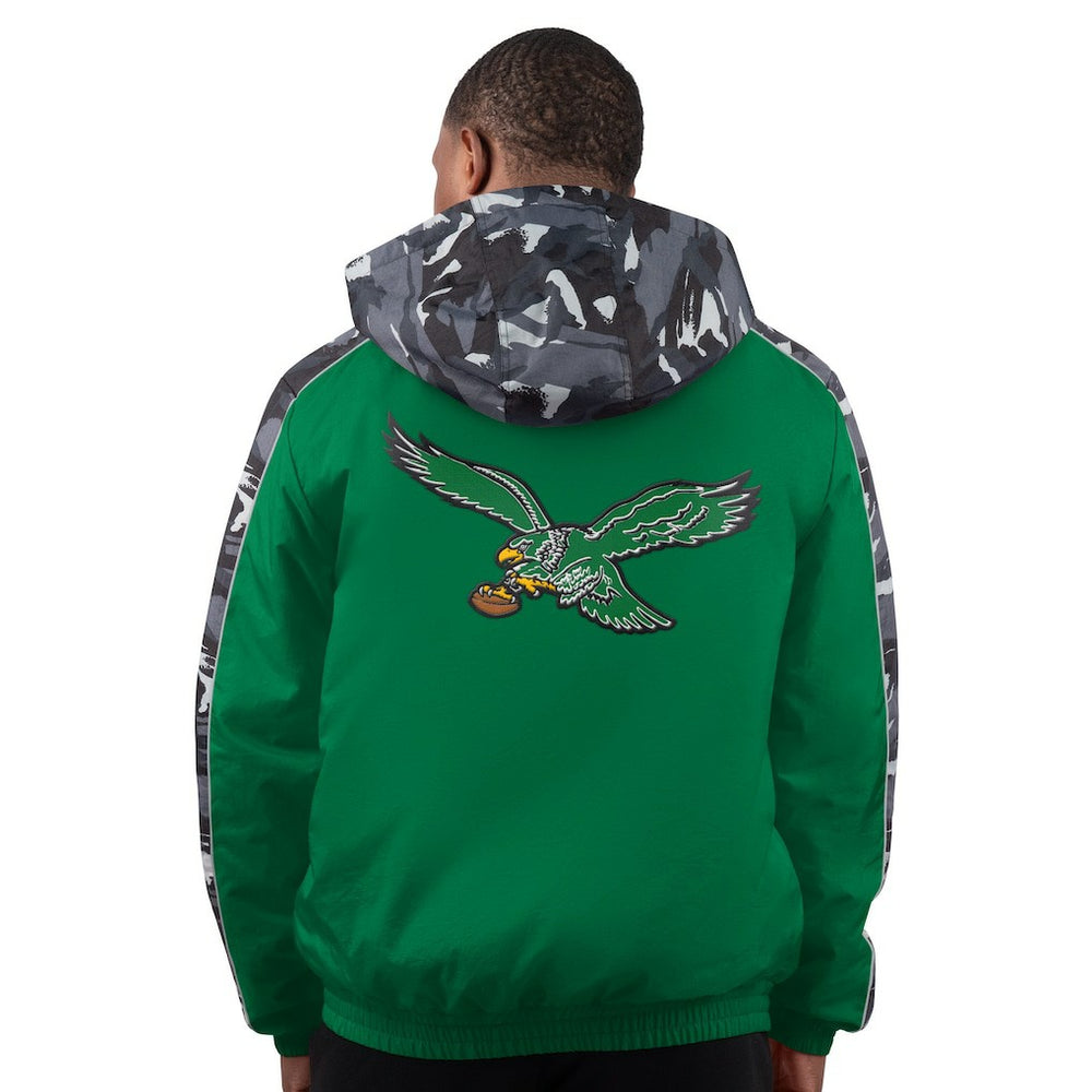 Philadelphia Eagles Starter Thursday Night Gridiron Full-Zip Hoodie Jacket Kelly Green - NFL
