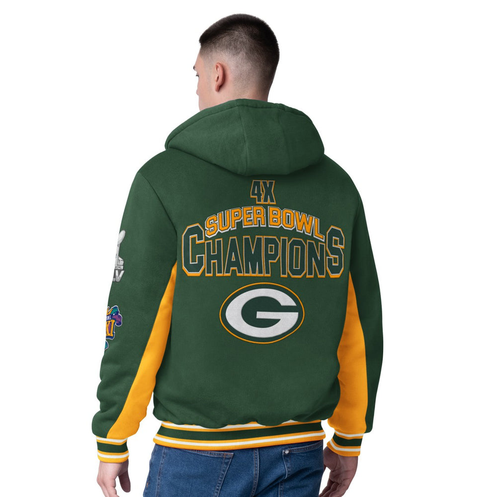 Green Bay Packers G-III Extreme No Huddle Commemorative Full-Zip Hoodie Jacket Green - NFL