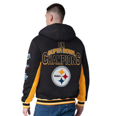 Pittsburgh Steelers G-III Extreme No Huddle Commemorative Full-Zip Hoodie Jacket Black - NFL