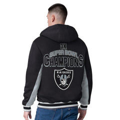 Las Vegas Raiders G-III Extreme No Huddle Commemorative Full-Zip Hoodie Jacket Black - NFL