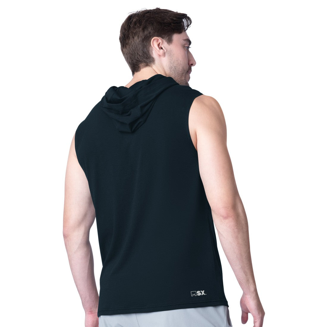 Houston Texans MSX by Michael Strahan Action Sleeveless Pullover Hoodie Navy - NFL