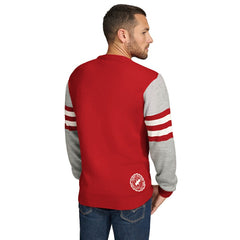San Francisco 49ers Tommy Hilfiger Acrylic Crewneck Pullover Sweater Scarlet/Heather Gray - NFL