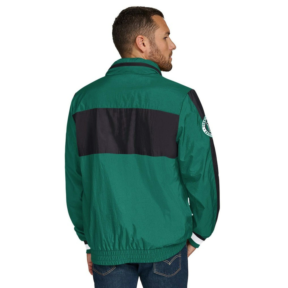 New York Jets Tommy Hilfiger Gael Lightweight Half-Zip Hoodie Jacket Green - NFL