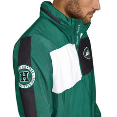 New York Jets Tommy Hilfiger Gael Lightweight Half-Zip Hoodie Jacket Green - NFL