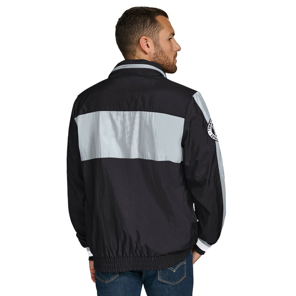 Las Vegas Raiders Tommy Hilfiger Gael Lightweight Half-Zip Hoodie Jacket Black - NFL