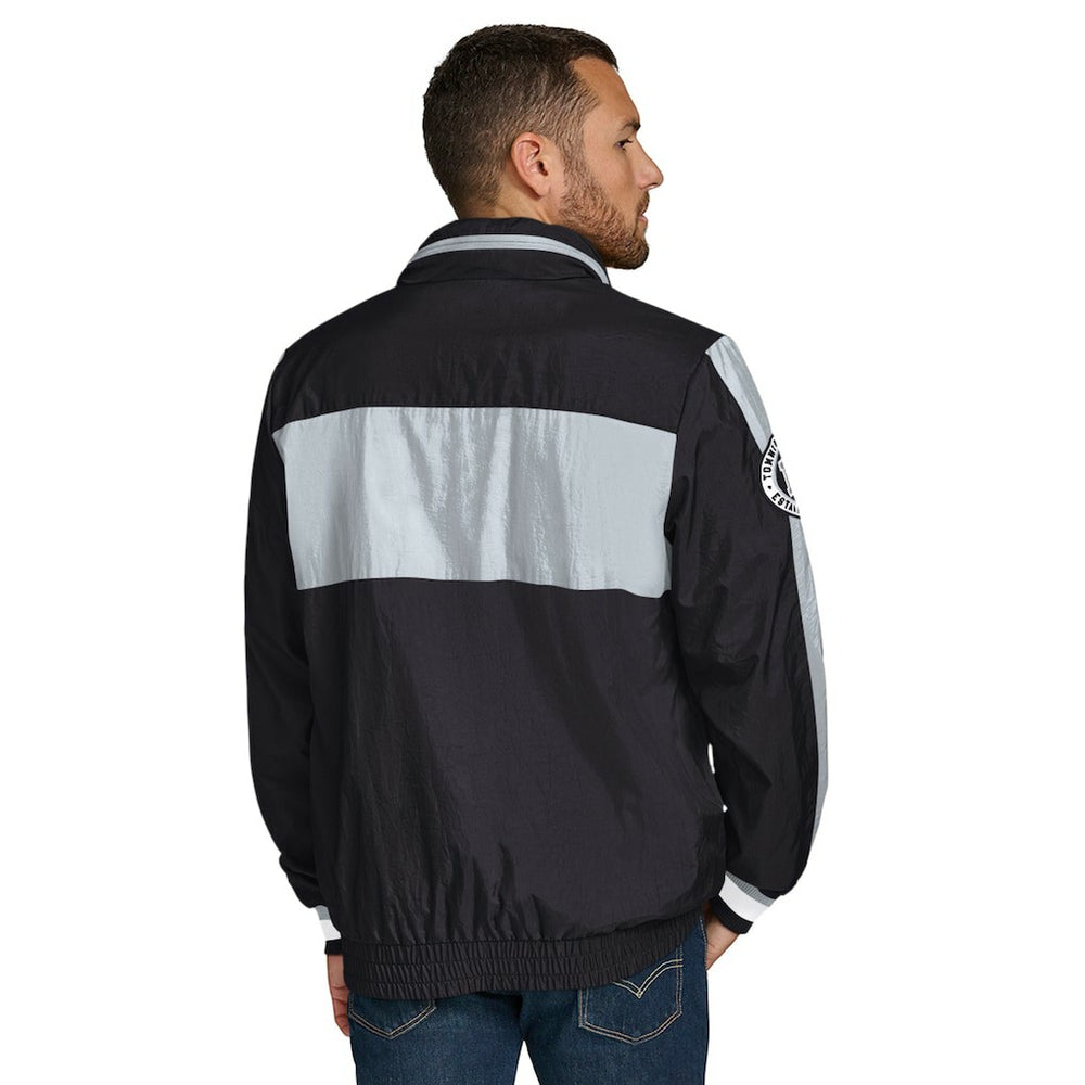 Las Vegas Raiders Tommy Hilfiger Gael Lightweight Half-Zip Hoodie Jacket Black - NFL