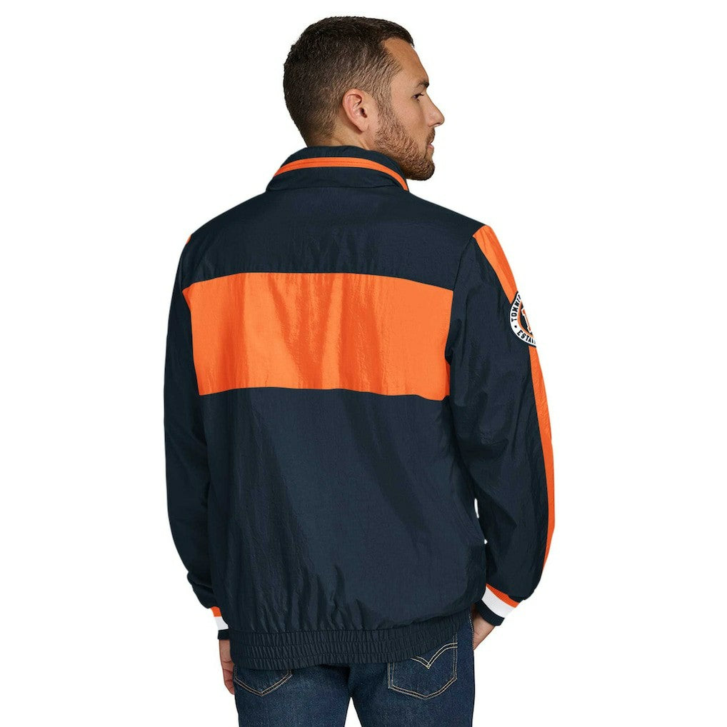 Chicago Bears Tommy Hilfiger Gael Lightweight Half-Zip Pullover Hoodie Jacket Navy - NFL