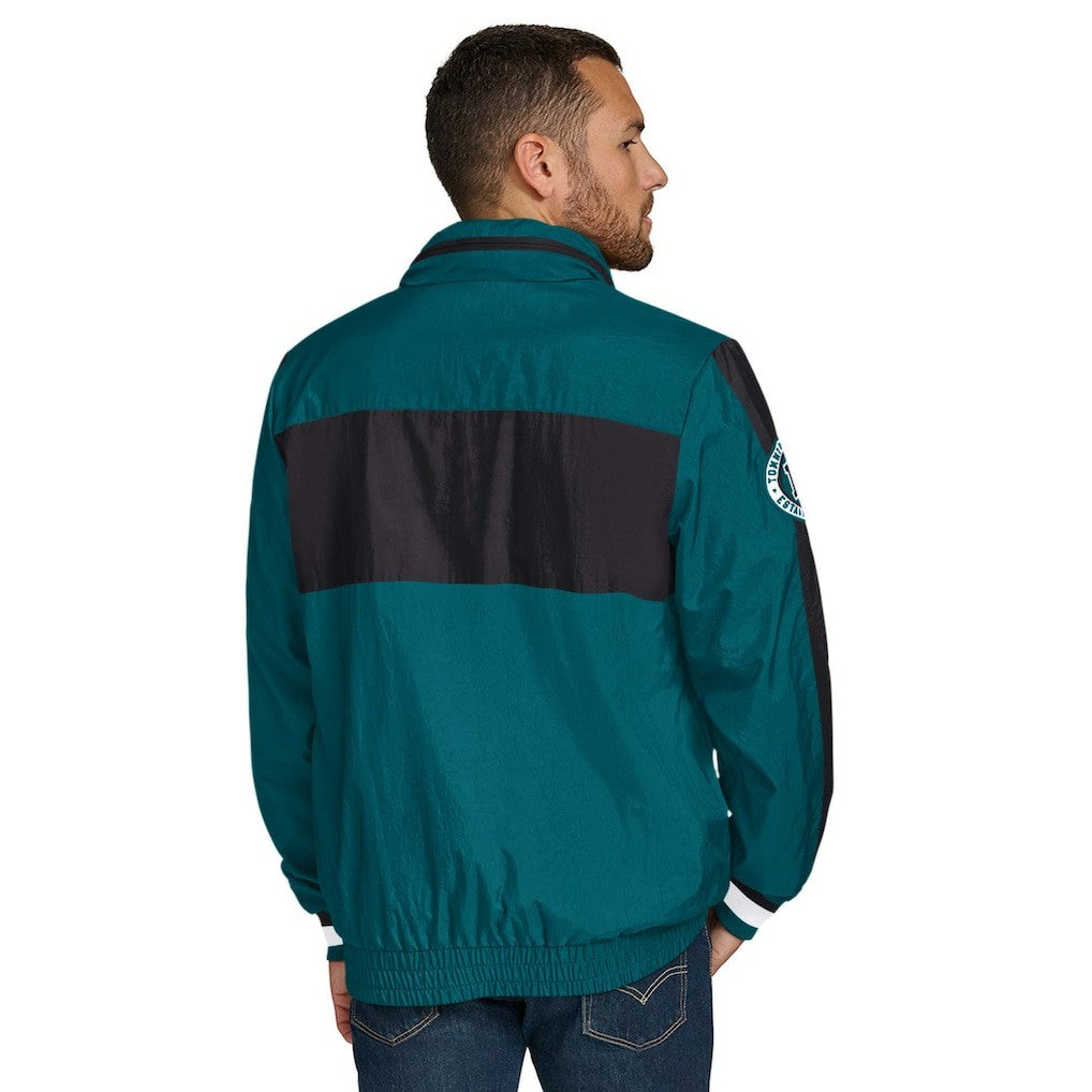 Philadelphia Eagles Tommy Hilfiger Gael Lightweight Half-Zip Hoodie Jacket Green - NFL