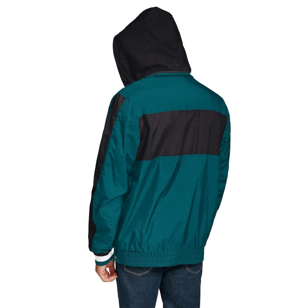 Philadelphia Eagles Tommy Hilfiger Gael Lightweight Half-Zip Hoodie Jacket Green - NFL