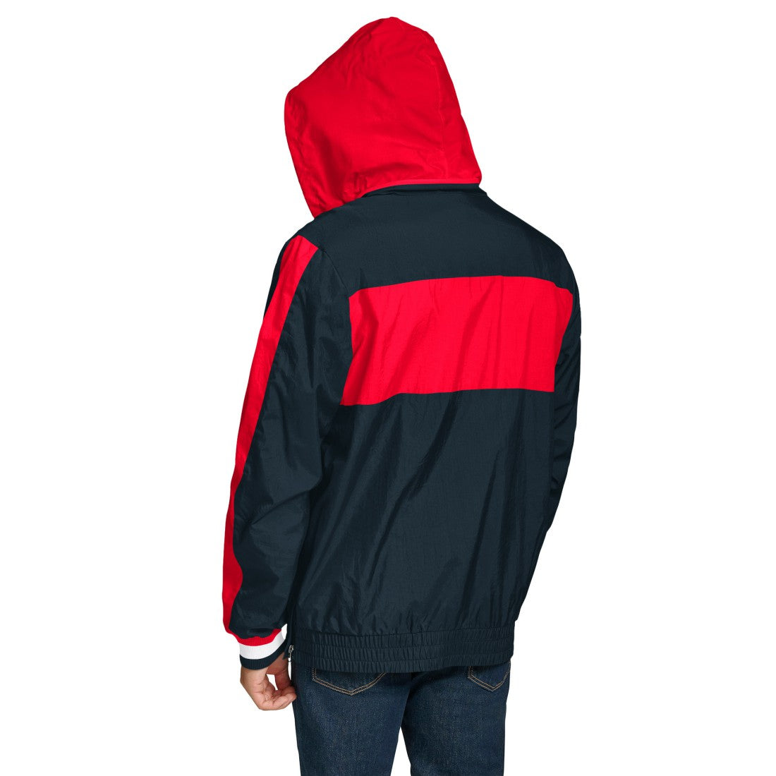 Houston Texans Tommy Hilfiger Gael Lightweight Half-Zip Pullover Hoodie Jacket Navy - NFL