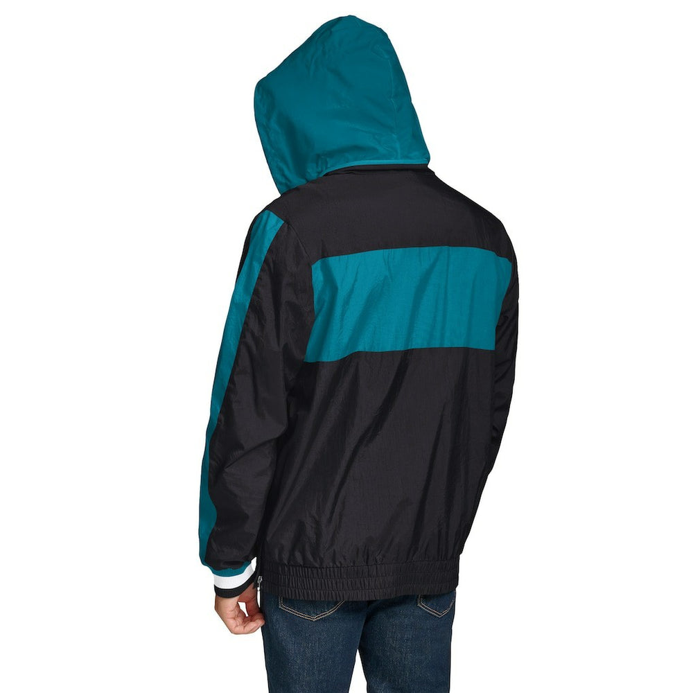 Jacksonville Jaguars Tommy Hilfiger Gael Lightweight Half-Zip Pullover Hoodie Jacket Black - NFL