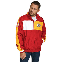 Kansas City Chiefs Tommy Hilfiger Gael Lightweight Half-Zip Hoodie Jacket Red - NFL