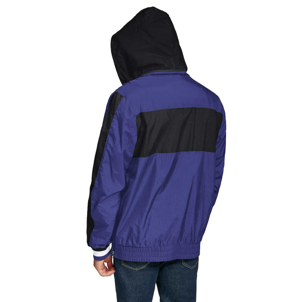 Baltimore Ravens Tommy Hilfiger Gael Lightweight Half-Zip Pullover Hoodie Jacket Purple - NFL
