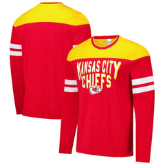 Kansas City Chiefs G-III Sports by Carl Banks Adaptive Hail Mary Long Sleeve T-Shirt Red/Gold - NFL