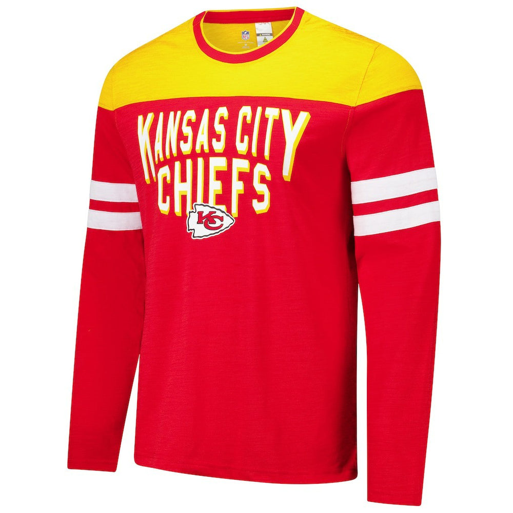 Kansas City Chiefs G-III Sports by Carl Banks Adaptive Hail Mary Long Sleeve T-Shirt Red/Gold - NFL