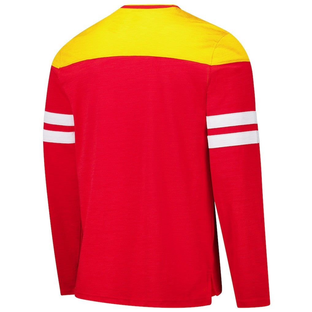Kansas City Chiefs G-III Sports by Carl Banks Adaptive Hail Mary Long Sleeve T-Shirt Red/Gold - NFL
