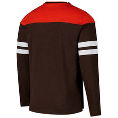 Cleveland Browns G-III Sports by Carl Banks Adaptive Hail Mary Long Sleeve T-Shirt Brown/Orange - NFL
