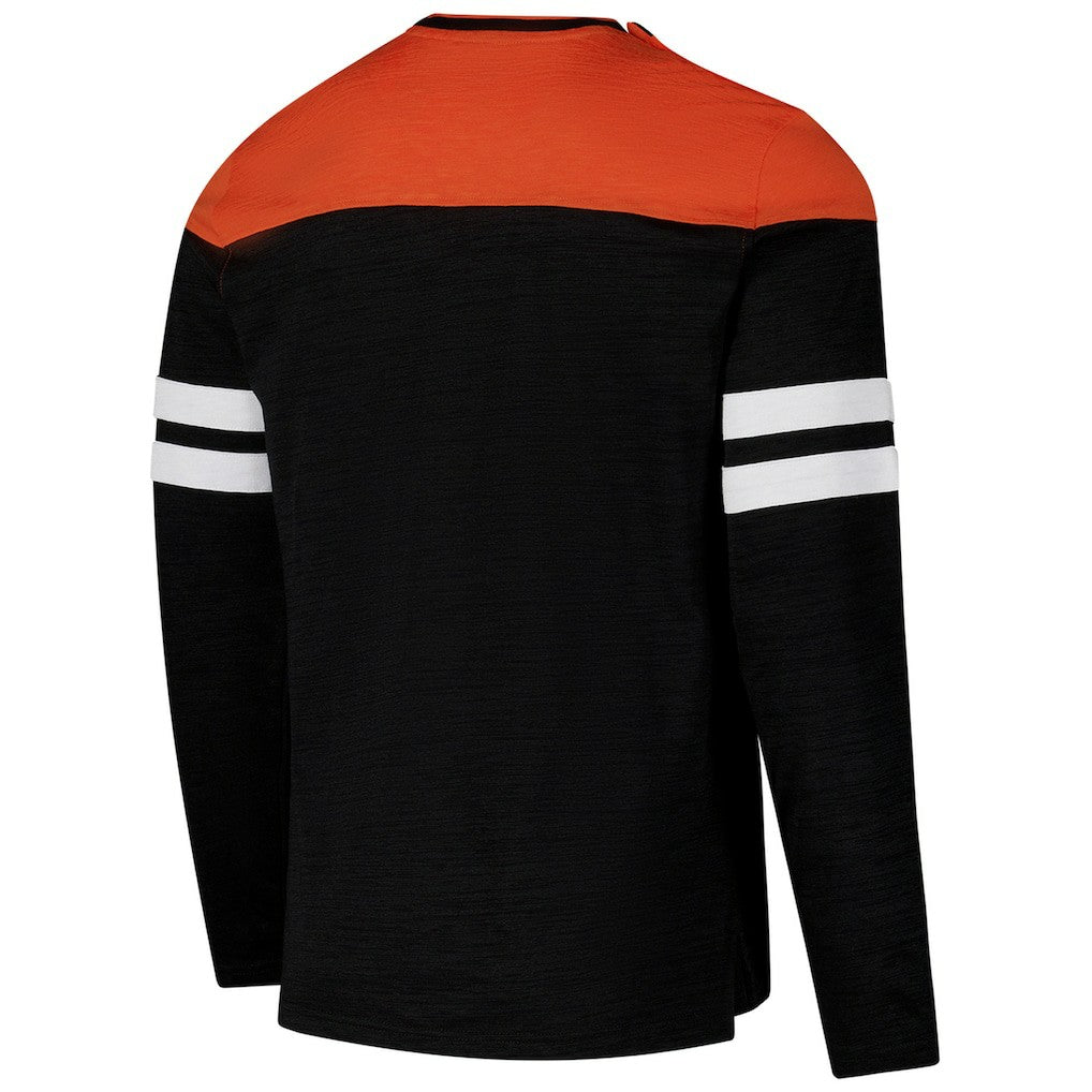 Cincinnati Bengals G-III Sports by Carl Banks Adaptive Hail Mary Long Sleeve T-Shirt Black/Orange - NFL