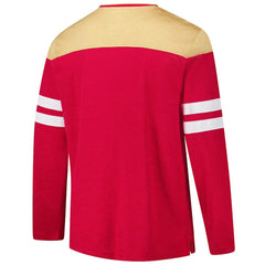 San Francisco 49ers G-III Sports by Carl Banks Adaptive Hail Mary Long Sleeve T-Shirt Scarlet/Gold - NFL