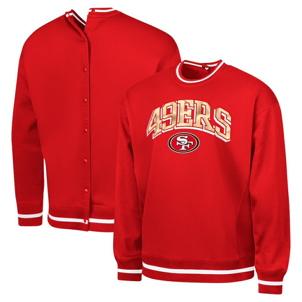 San Francisco 49ers G-III Sports by Carl Banks Adaptive Blocker Fleece Pullover Sweatshirt Scarlet - NFL