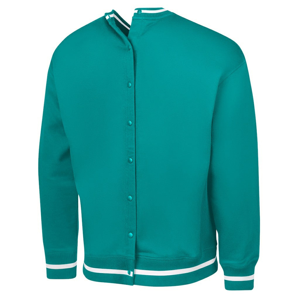 Miami Dolphins G-III Sports by Carl Banks Adaptive Blocker Fleece Pullover Sweatshirt Aqua - NFL
