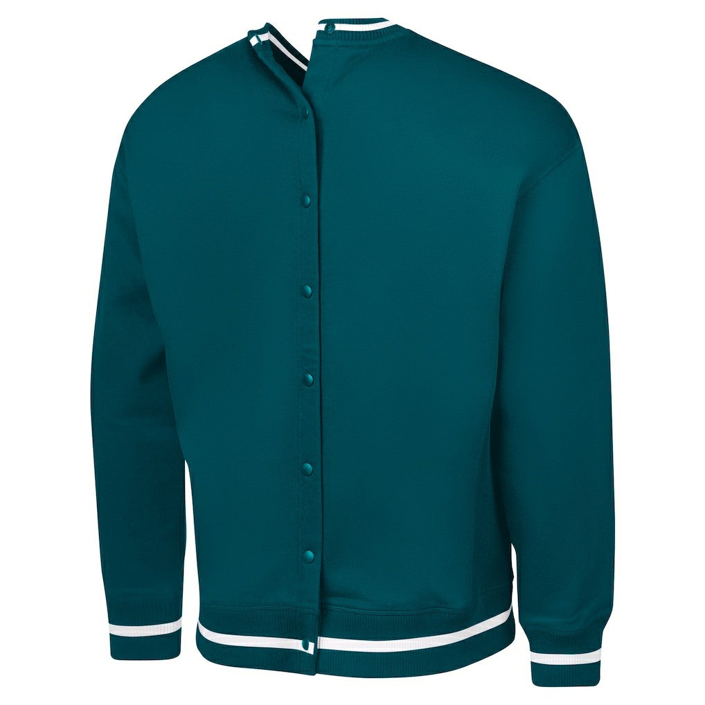 Philadelphia Eagles G-III Sports by Carl Banks Adaptive Blocker Fleece Pullover Sweatshirt Midnight Green - NFL