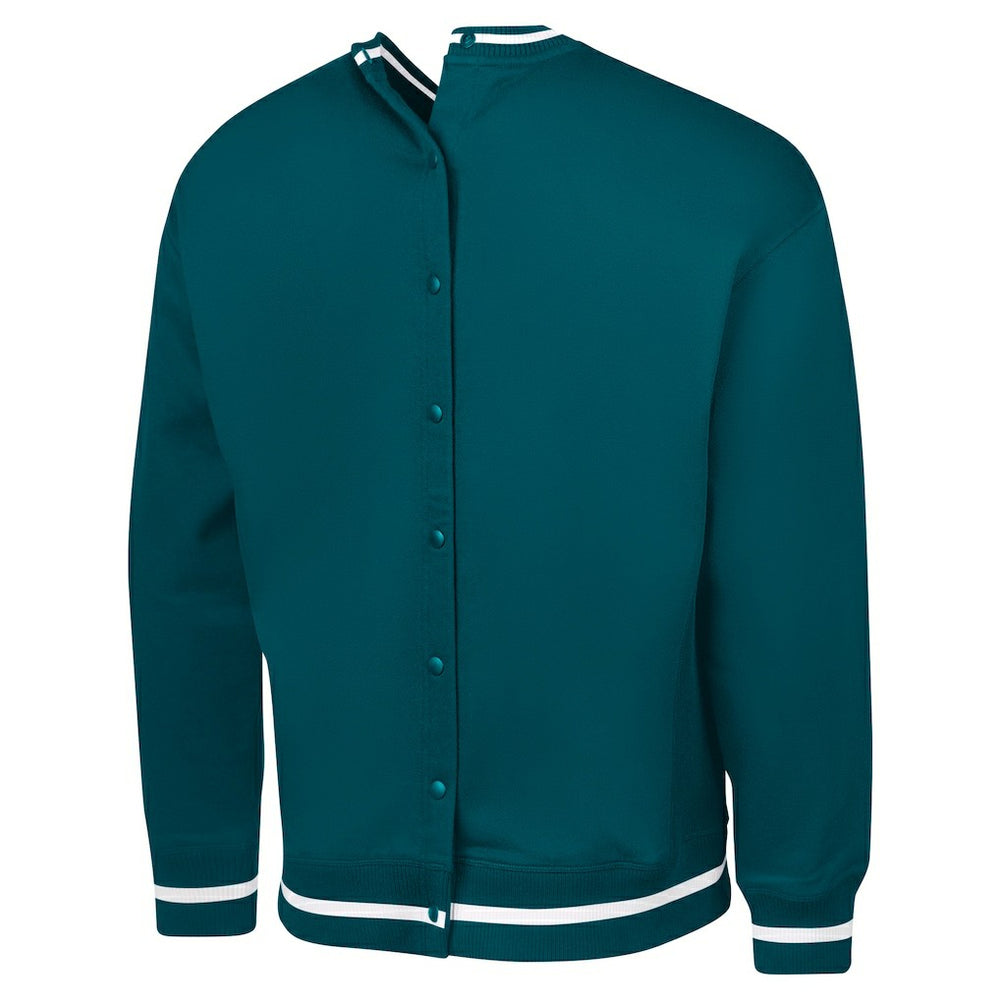 Philadelphia Eagles G-III Sports by Carl Banks Adaptive Blocker Fleece Pullover Sweatshirt Midnight Green - NFL