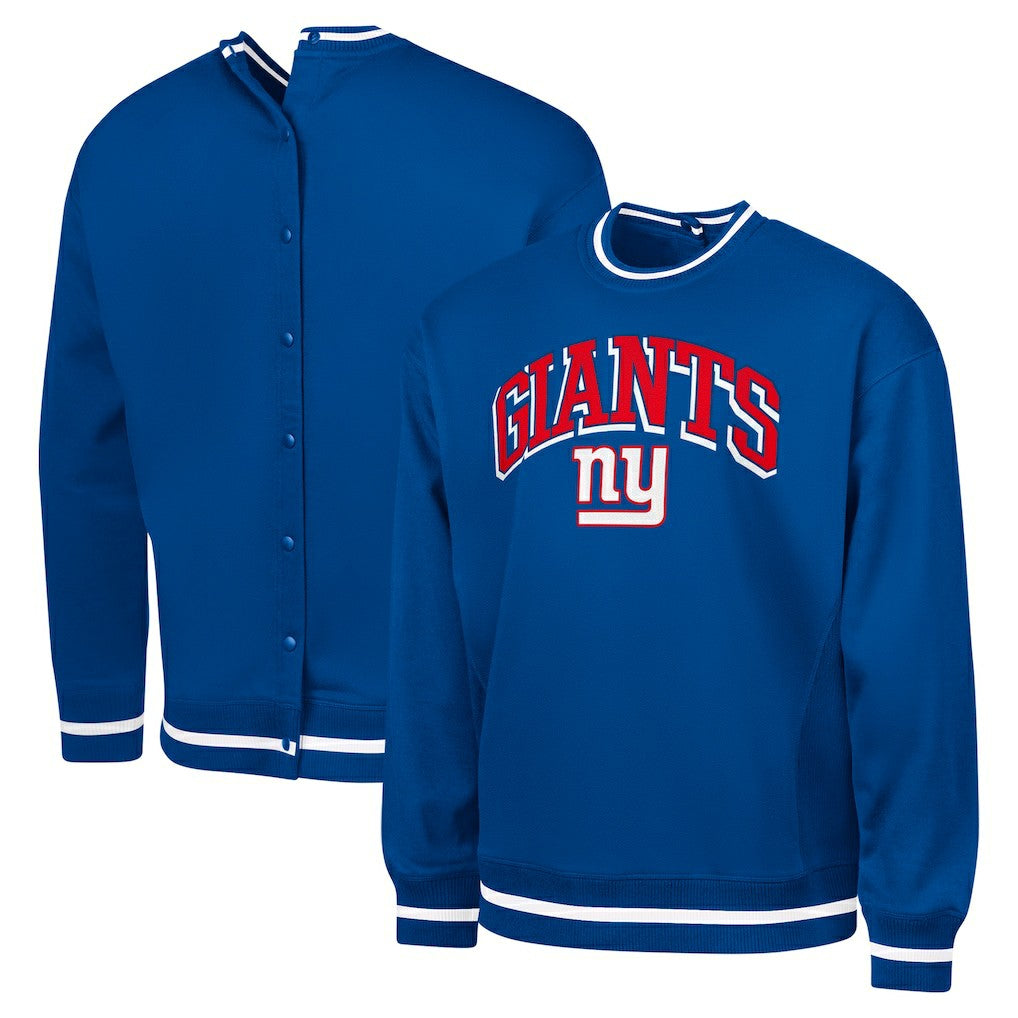 New York Giants G-III Sports by Carl Banks Adaptive Blocker Fleece Pullover Sweatshirt Royal - NFL