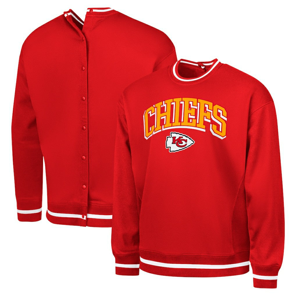 Kansas City Chiefs G-III Sports by Carl Banks Adaptive Blocker Fleece Pullover Sweatshirt Red - NFL