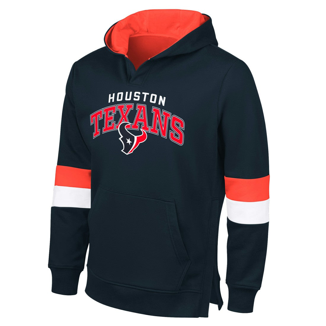 Houston Texans G-III Sports by Carl Banks Adaptive Faceoff Pullover Hoodie Navy/Red - NFL