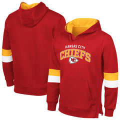 Kansas City Chiefs G-III Sports by Carl Banks Adaptive Faceoff Pullover Hoodie Red/Gold - NFL