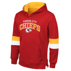 Kansas City Chiefs G-III Sports by Carl Banks Adaptive Faceoff Pullover Hoodie Red/Gold - NFL