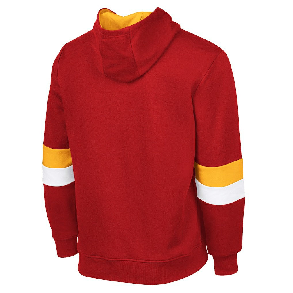 Kansas City Chiefs G-III Sports by Carl Banks Adaptive Faceoff Pullover Hoodie Red/Gold - NFL