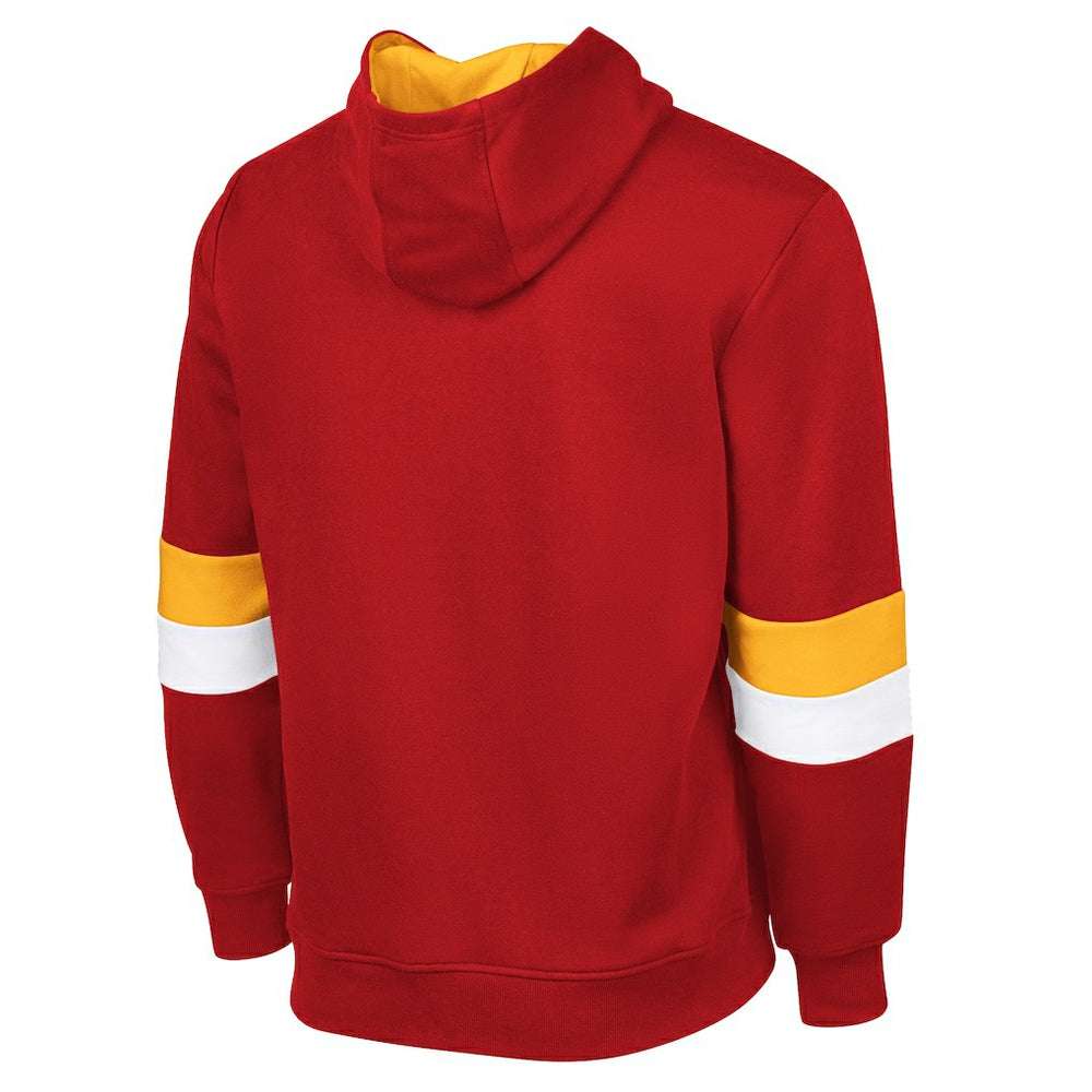 Kansas City Chiefs G-III Sports by Carl Banks Adaptive Faceoff Pullover Hoodie Red/Gold - NFL