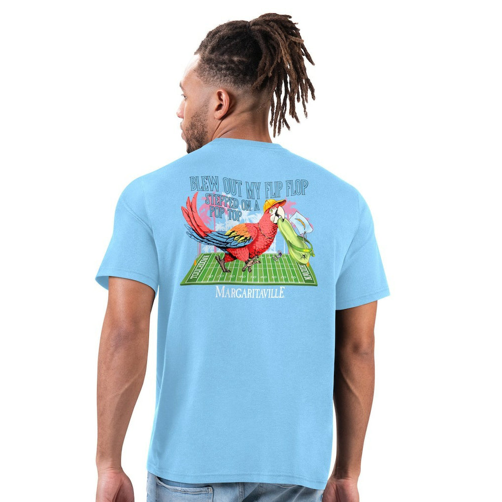Los Angeles Chargers Margaritaville Flip Flop T-Shirt Light Blue - NFL