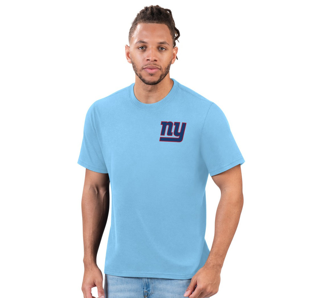 New York Giants Margaritaville Flip Flop T-Shirt Light Blue - NFL