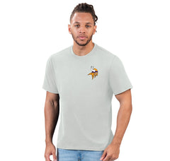 Minnesota Vikings Margaritaville Flip Flop T-Shirt Gray - NFL
