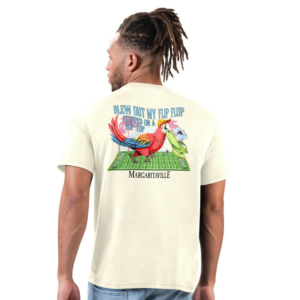 Atlanta Falcons Margaritaville Flip Flop T-Shirt Cream - NFL