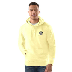 New Orleans Saints Margaritaville Time Flies Garment Dyed Pullover Hoodie Gold - NFL