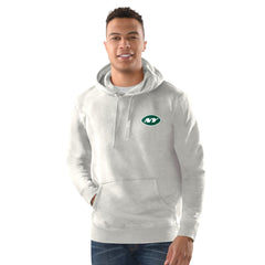 New York Jets Margaritaville Time Flies Garment Dyed Pullover Hoodie Gray - NFL