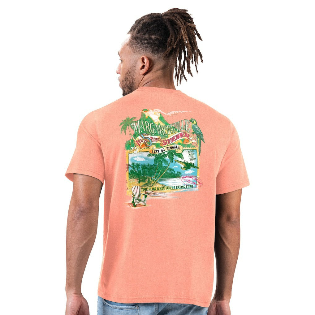 Cincinnati Bengals Margaritaville Time Flies T-Shirt Orange - NFL