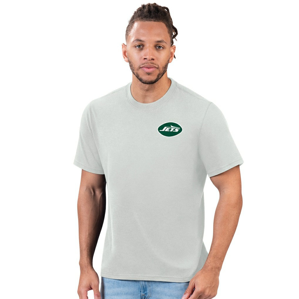 New York Jets Margaritaville Time Flies T-Shirt Gray - NFL