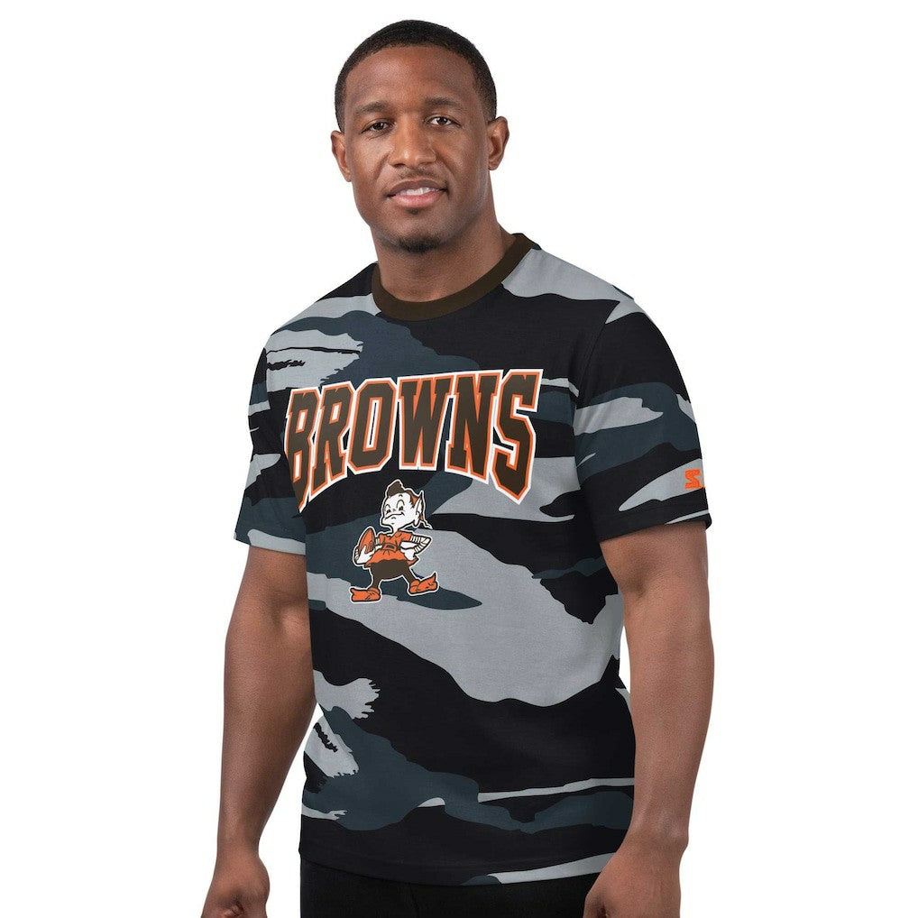 Cleveland Browns Starter Thursday Night Gridiron Classics Vintage Logo T-Shirt Camo/Gray - NFL