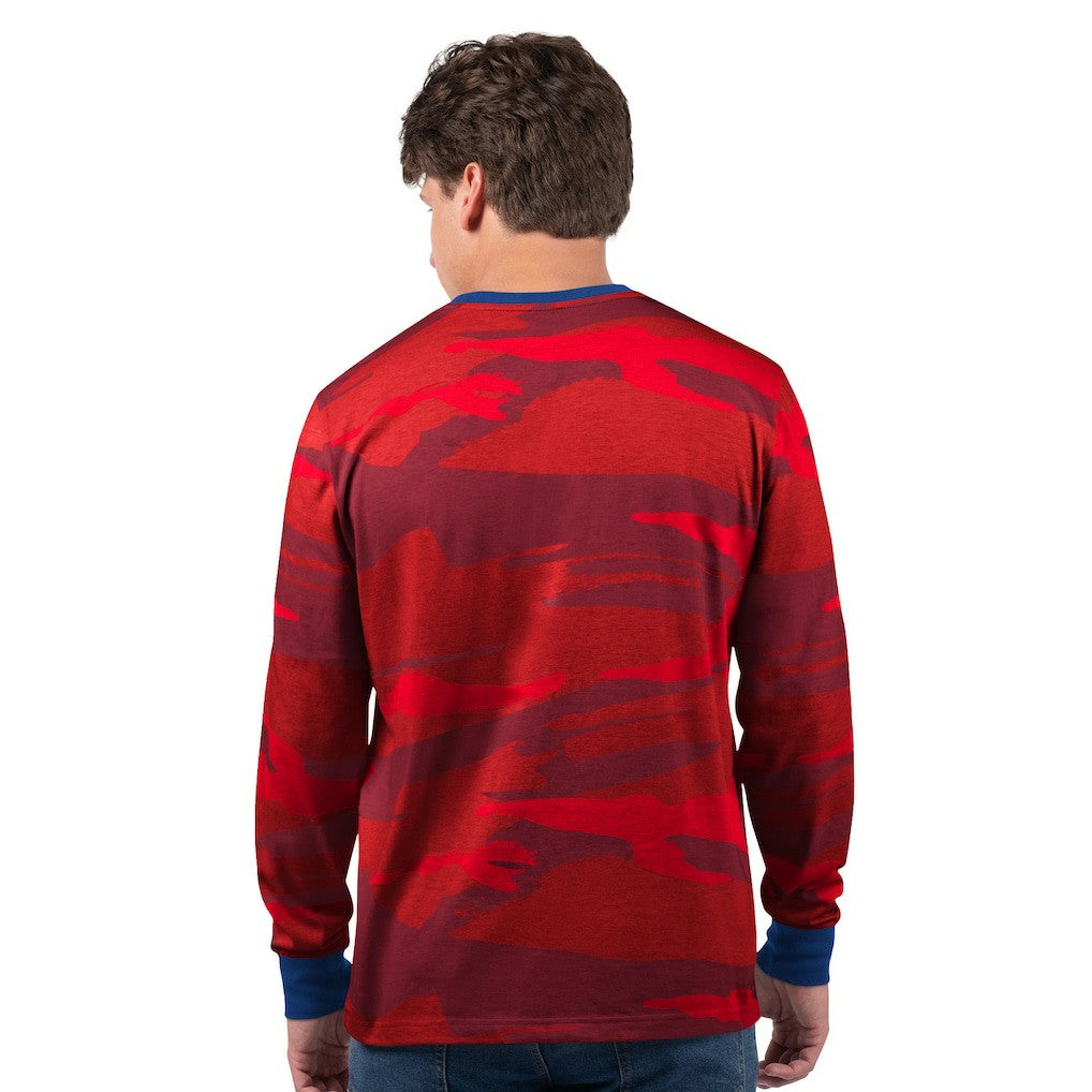 New England Patriots Starter Thursday Night Gridiron Vintage Logo Long Sleeve T-Shirt Red - NFL