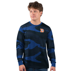 Denver Broncos Starter Thursday Night Gridiron Vintage Logo Long Sleeve T-Shirt Navy/Royal - NFL