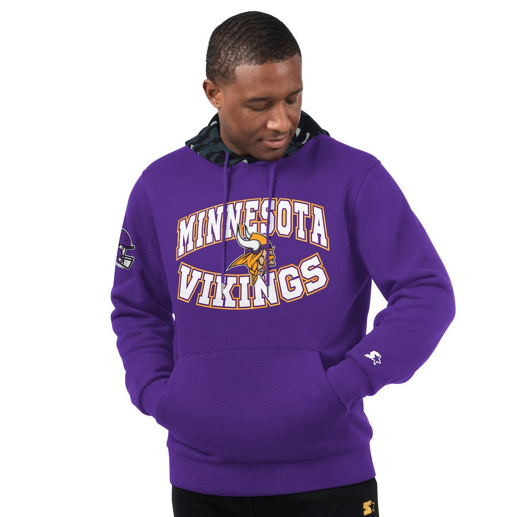 Minnesota Vikings Starter Thursday Night Gridiron Pullover Hoodie Purple - NFL