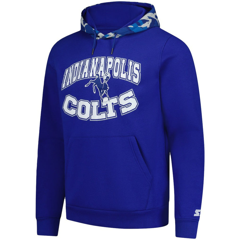Indianapolis Colts Starter Thursday Night Gridiron Vintage Logo Pullover Hoodie Royal - NFL