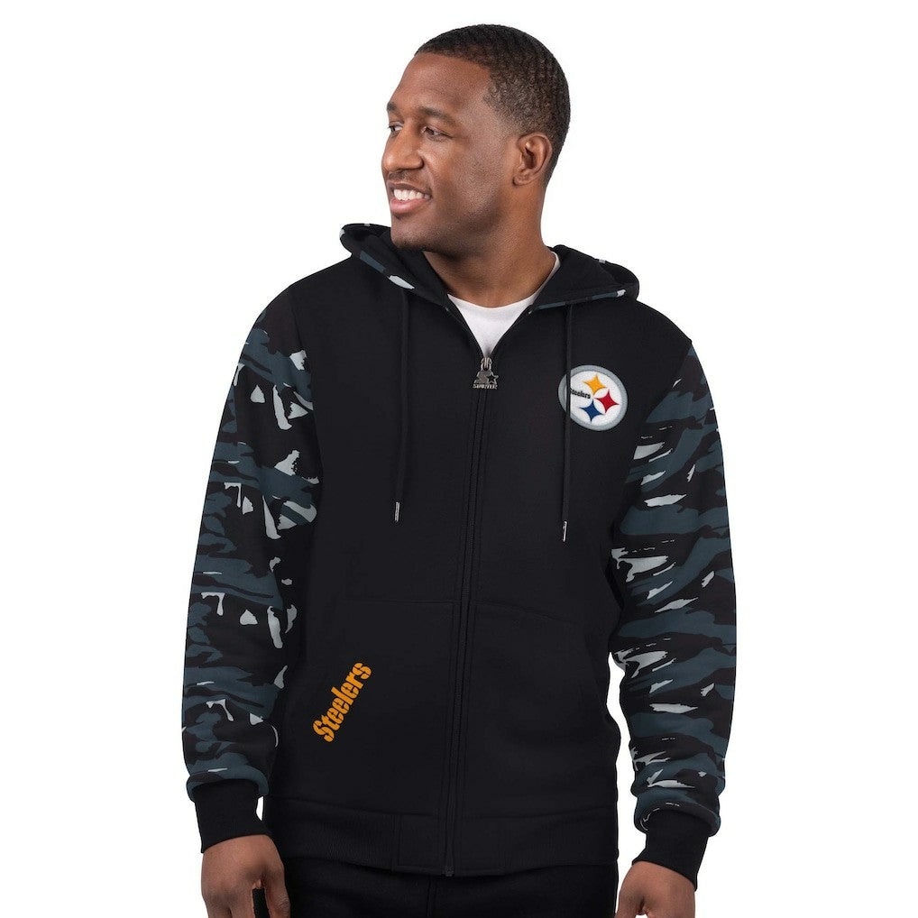 Pittsburgh Steelers Starter Thursday Night Gridiron Full-Zip Hoodie Black - NFL