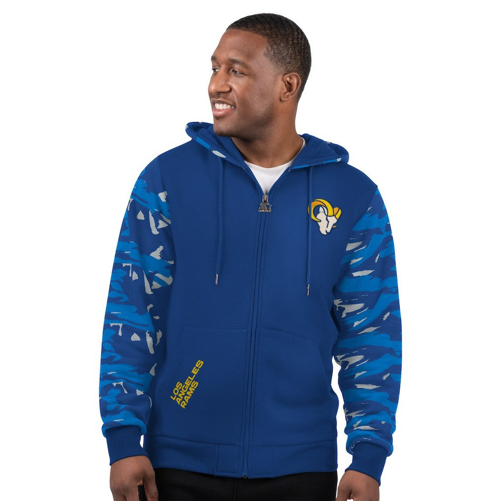 Los Angeles Rams Starter Thursday Night Gridiron Full-Zip Hoodie Royal - NFL